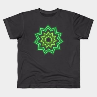 Green Neon Graphic Kids T-Shirt